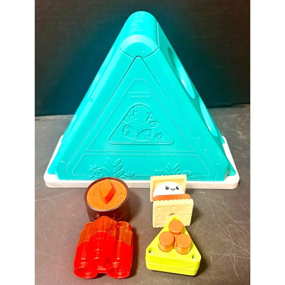 Fisher-Price S'more Shapes Camping 5 pc sorter & sensory toy